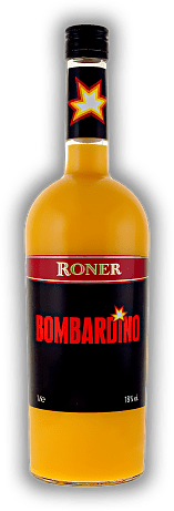 Bombardino Roner ( Der Hüttentrunk ) 1,0 Liter Bombardino Roner ( Der Hüttentrunk ) 1,0 Liter Bombardino Roner ein sahniger, cremiger Likör auf Basis von Ei und Rum der begeistert. Ein richtiger Südtiroler Hüttenklassiker! 1	 Liter - Vol 18%