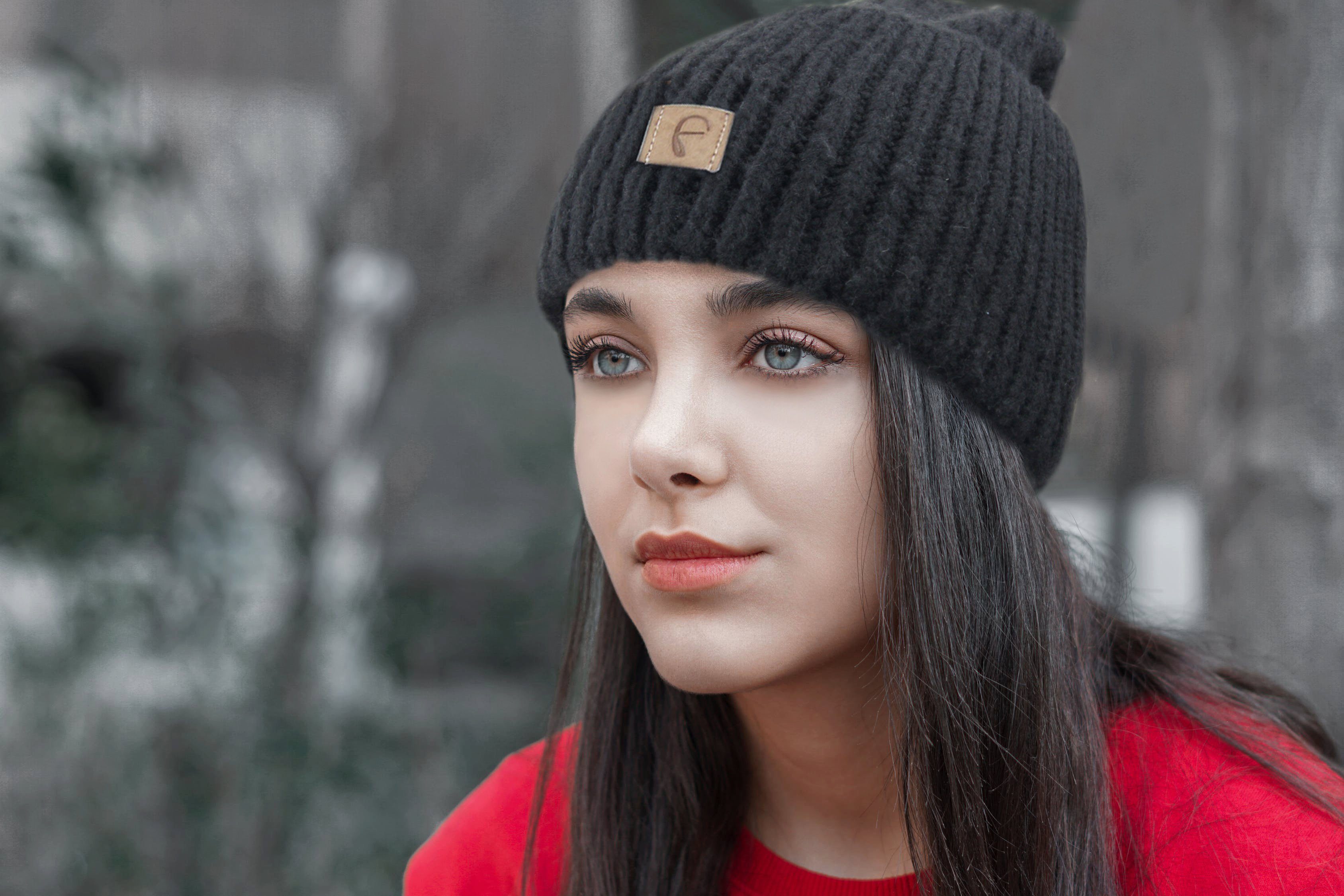 Frentree Beanie Wintermütze, Strickmütze mit angenehmen Tragegefühl, Weich & Warm, One-Size Beanie, Damen