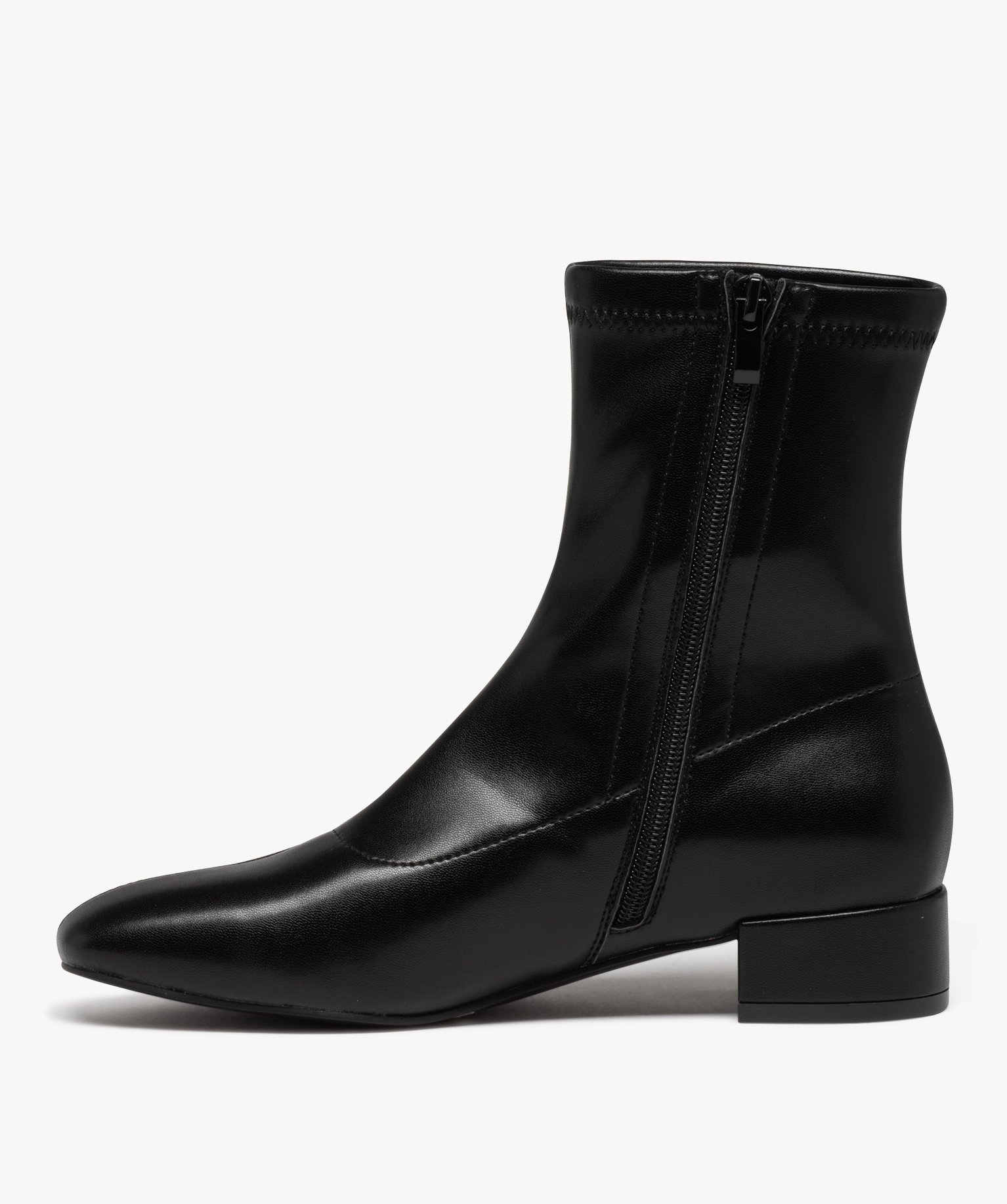 Boots chaussettes à tige souple femme noir | GEMO