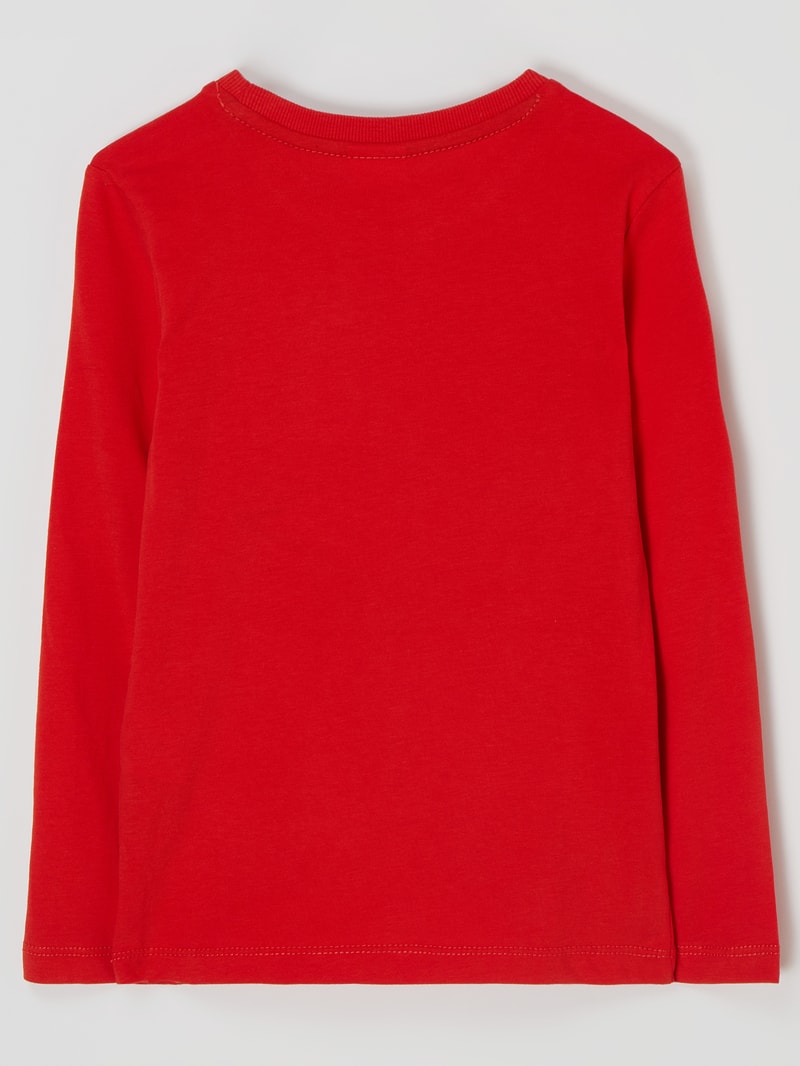 Longsleeve aus Baumwolle in rot