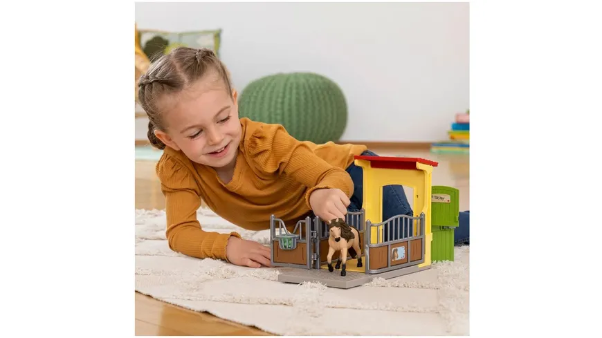 Schleich 42609 - Ponybox mit Islandpferd Hengst
