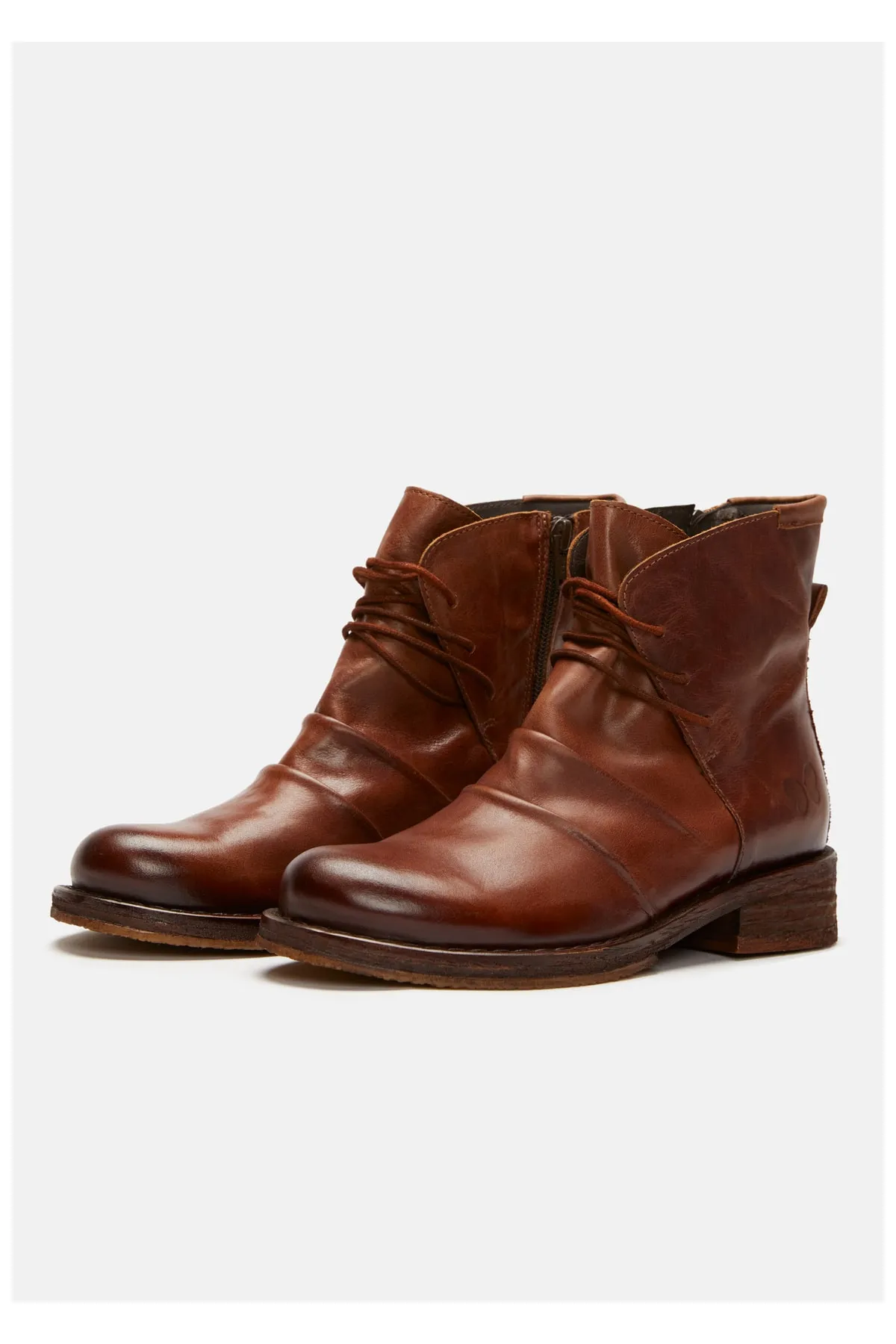 Felmini  Stiefelette - Braun - Blockabsatz