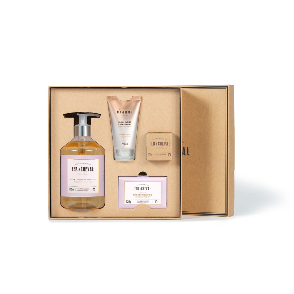 fer à cheval COFFRET DOUCEUR LAVANDE Savon