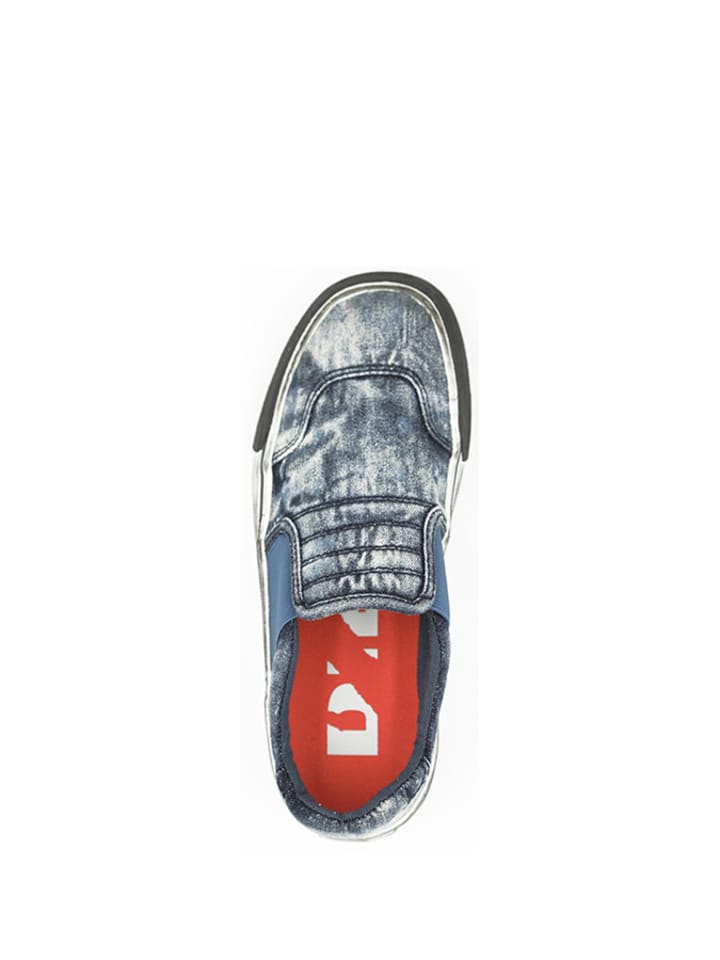 Diesel Slipper in Dunkelblau/ Creme günstig kaufen