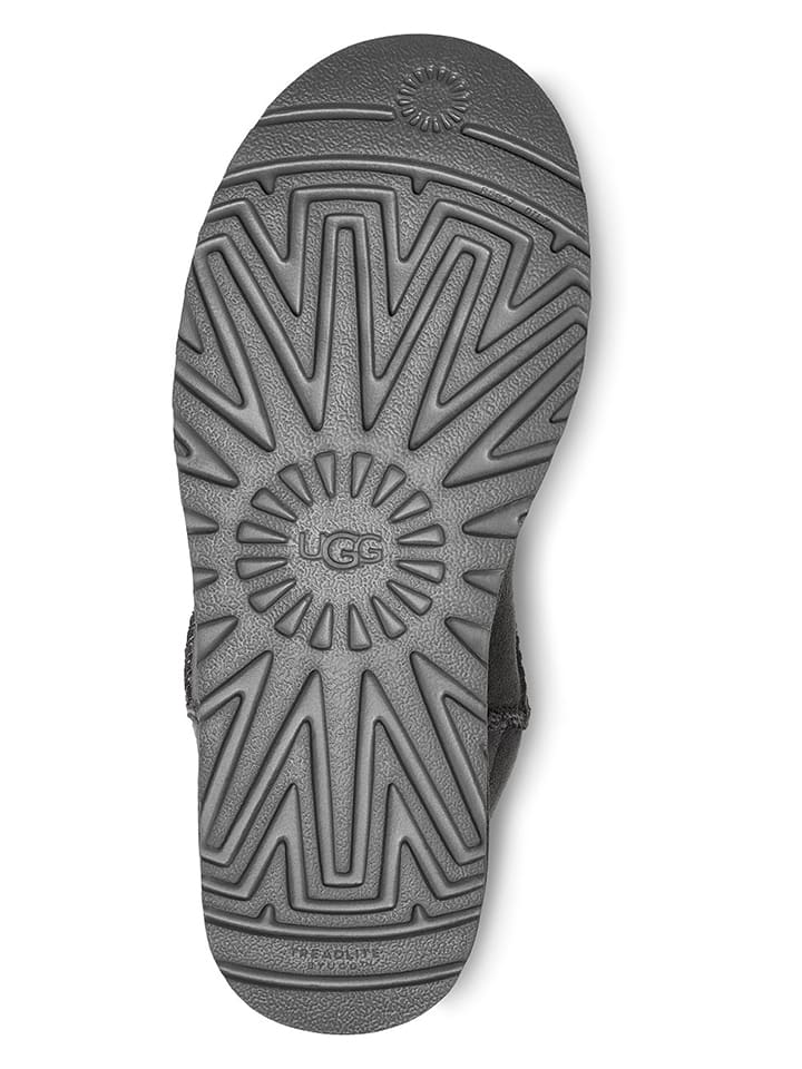 UGG Lammfell-Ankle-Boots in Grau günstig kaufen