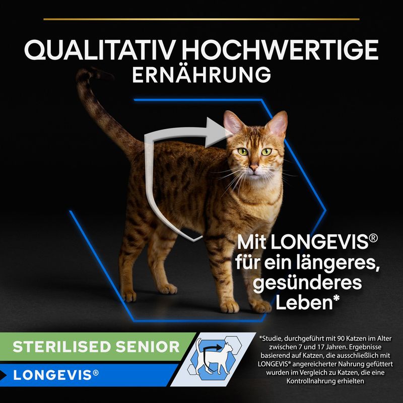 PURINA PRO PLAN Sterilised Senior Longevis Truthahn