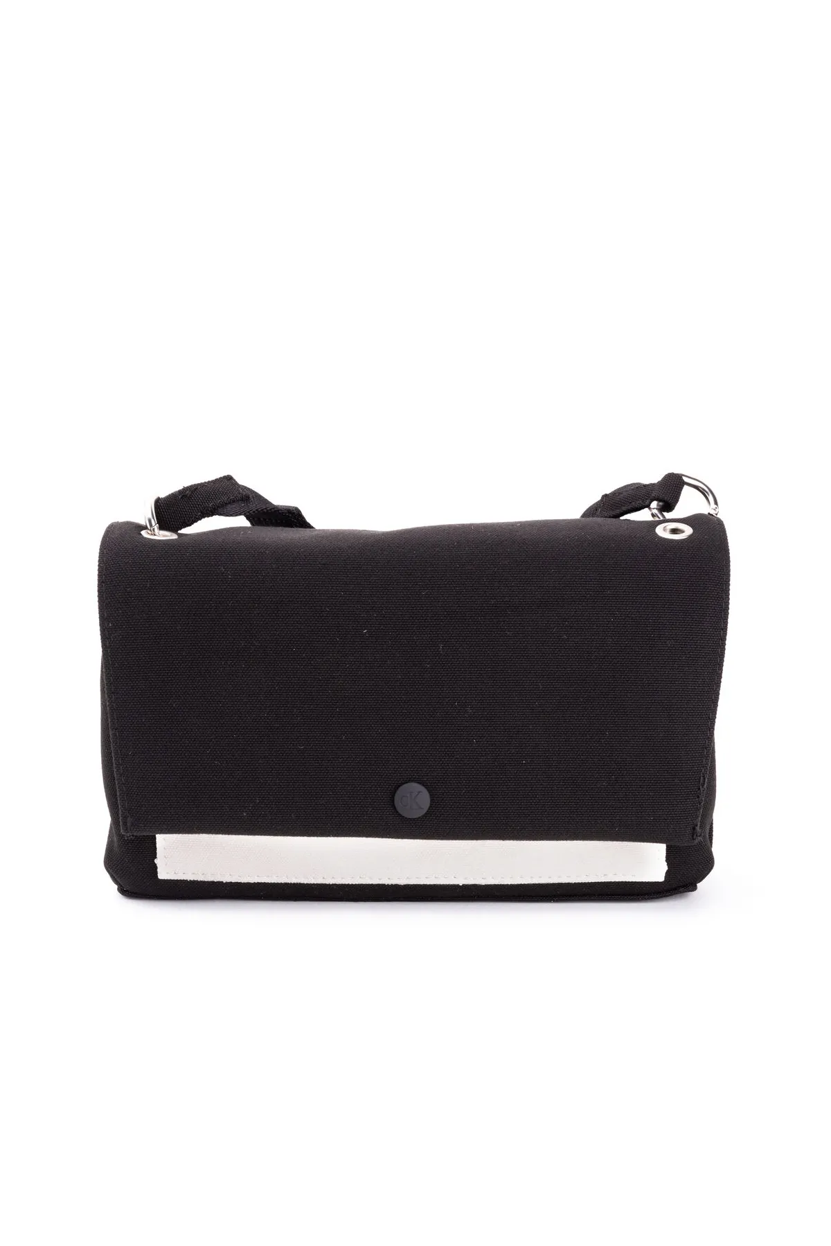 Calvin Klein  Schwarze Damen-Umhängetasche mit Schnappverschluss K60k6106970gm