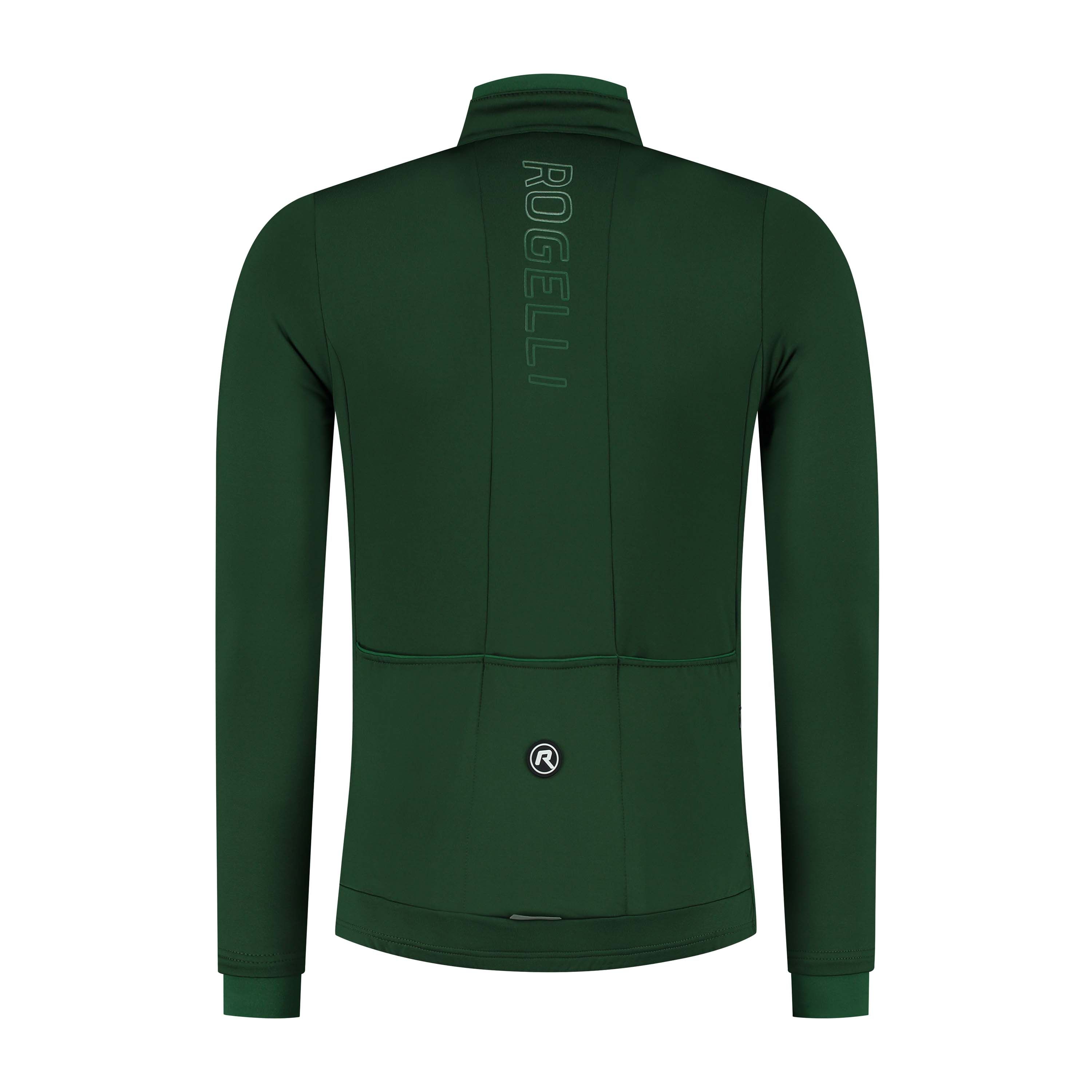 Rogelli Essential Green Herren Langarm-Radtrikot