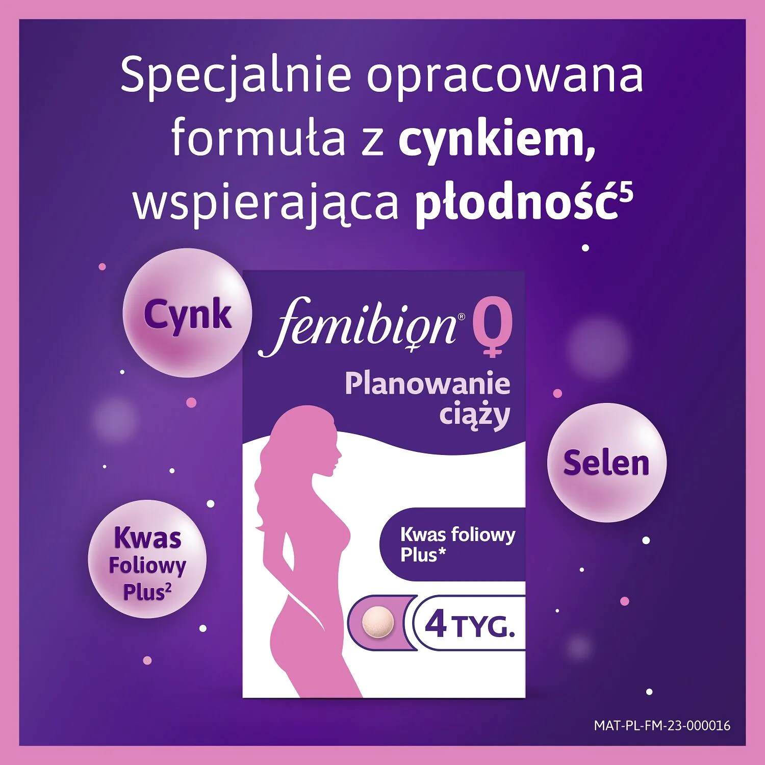 Femibion 0 Nėštumo planavimas, Maisto papildas moterims, planuojančioms nėštumą, Tabletės