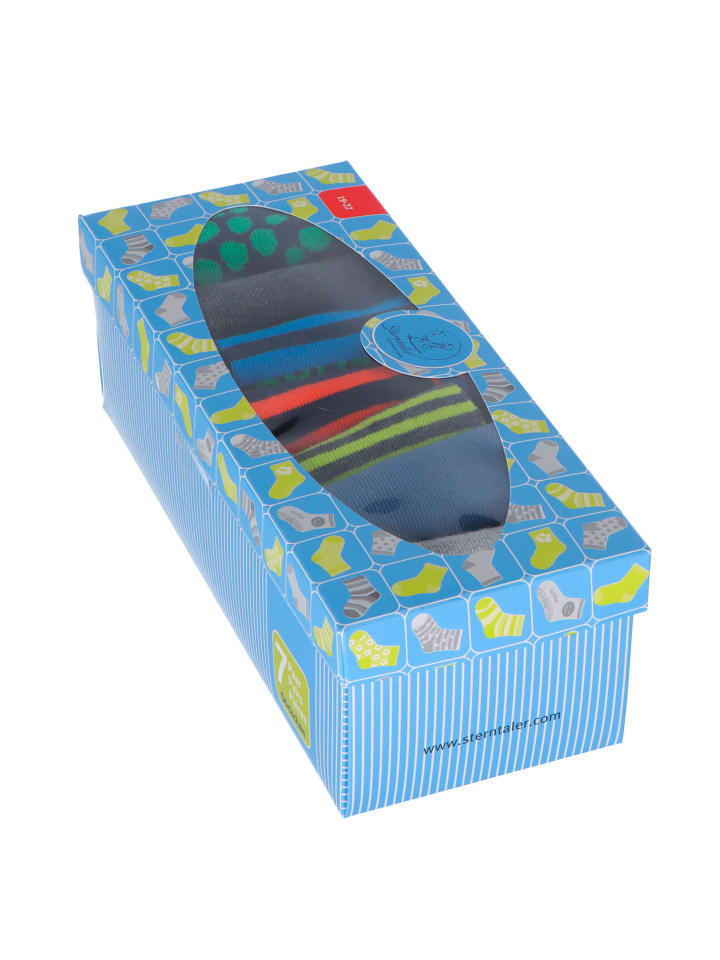 Sterntaler Socken 7er-Box Wochentage in mittelblau günstig kaufen 22