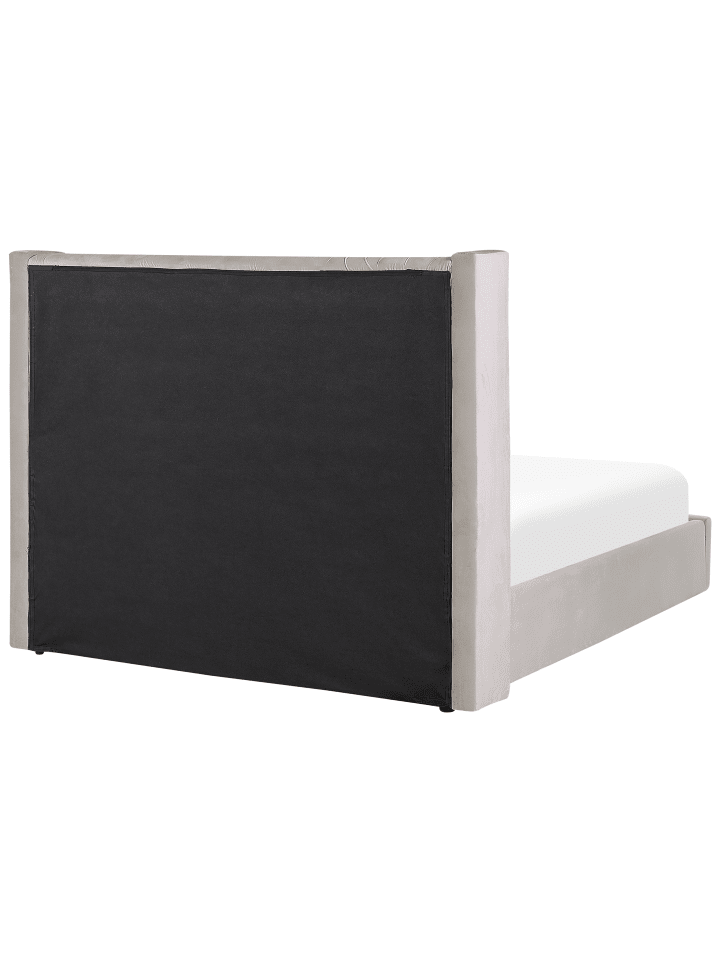Beliani Doppelbett LUBBON in Grau - (W) 190 x (H) 144 x (L) 217 cm günstig kaufen onesize