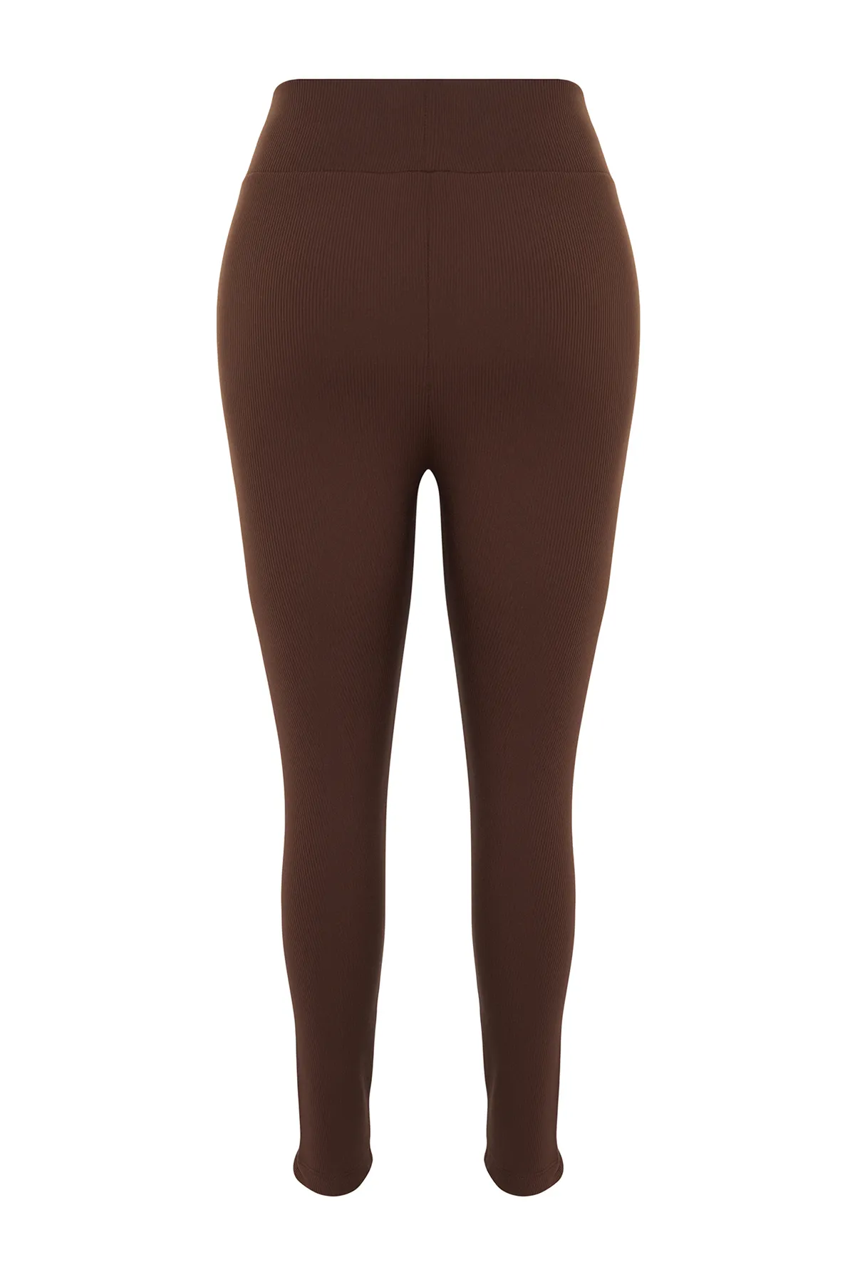 Trendyol Curve  Braune Strickstrumpfhose mit Fleece-Innenseite TBBAW23BV00017