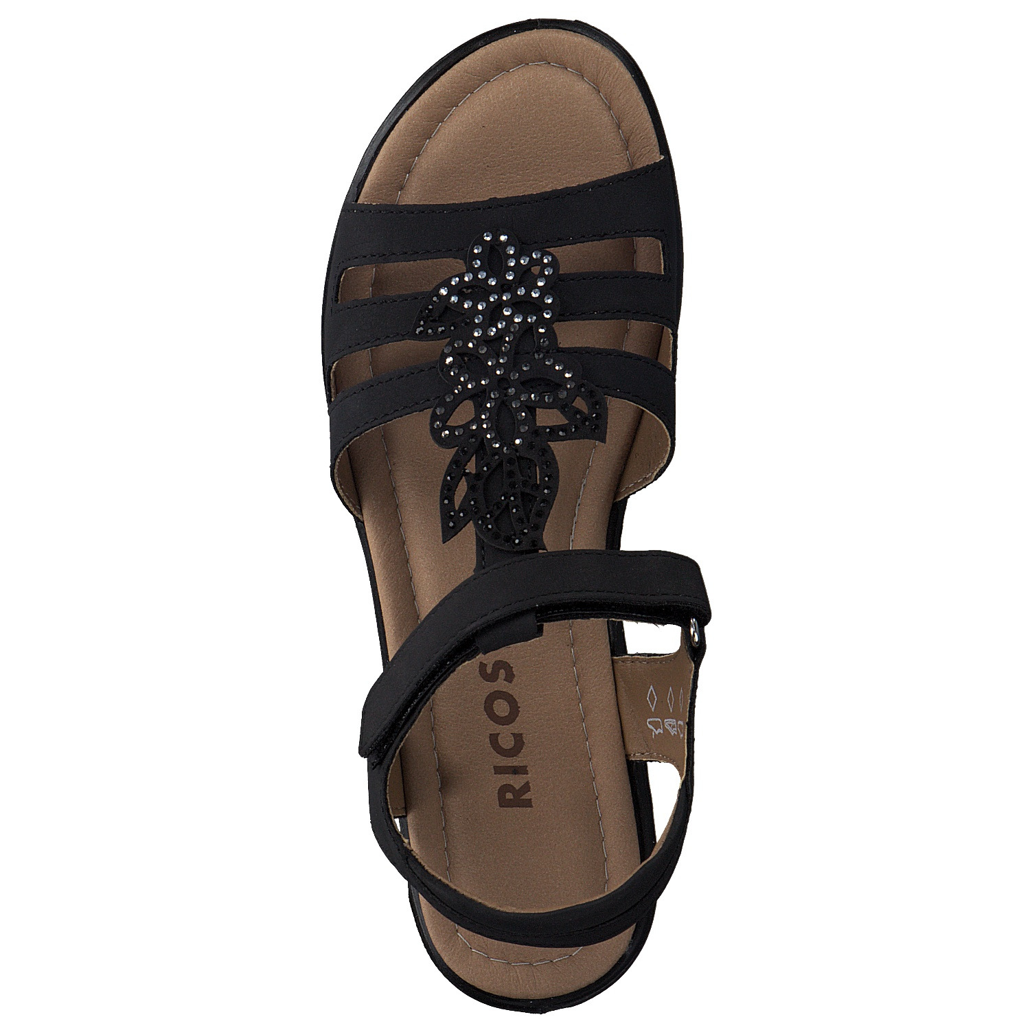 Ricosta Amira 7000502, Sandalen (Kinder), Kinder, Schwarz