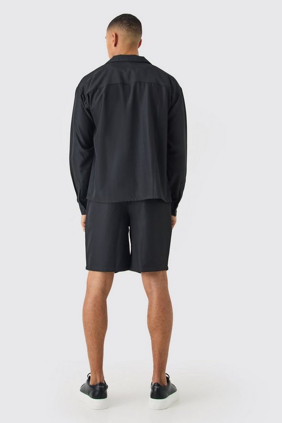Kastiges Twill Hemd und Shorts
