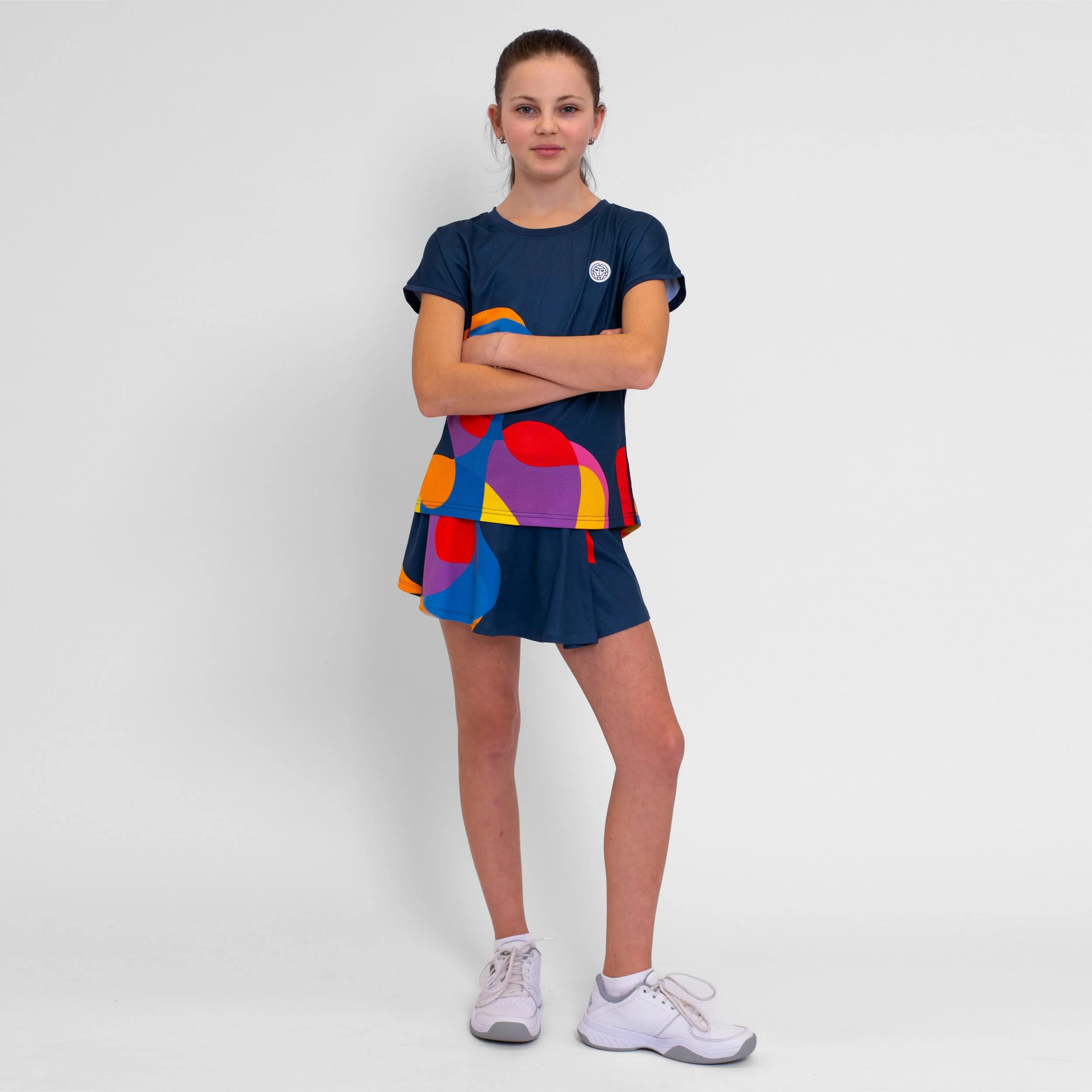 Twiggy T-Shirt Mädchen - Dunkelblau, Mehrfarbig