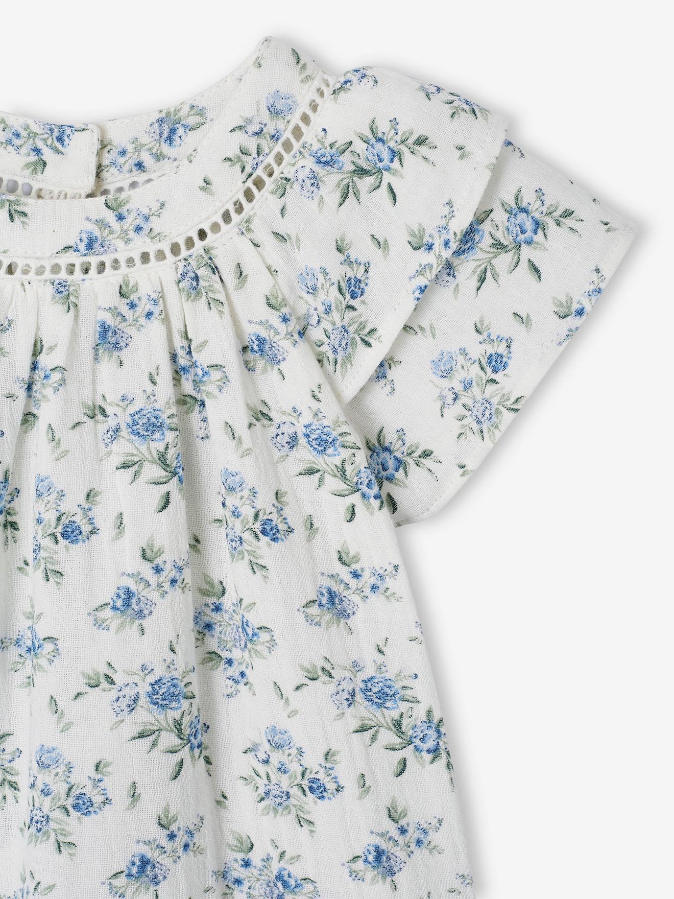 Vertbaudet Festliches Mädchen Baby Kleid - wollweiß