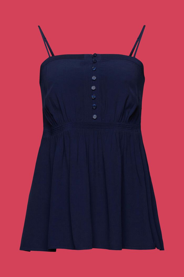 Babydoll Tanktop mit geknöpfter Front