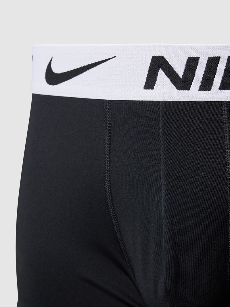 Trunks mit elastischem Logo-Bund im 3er-Pack in schwarz