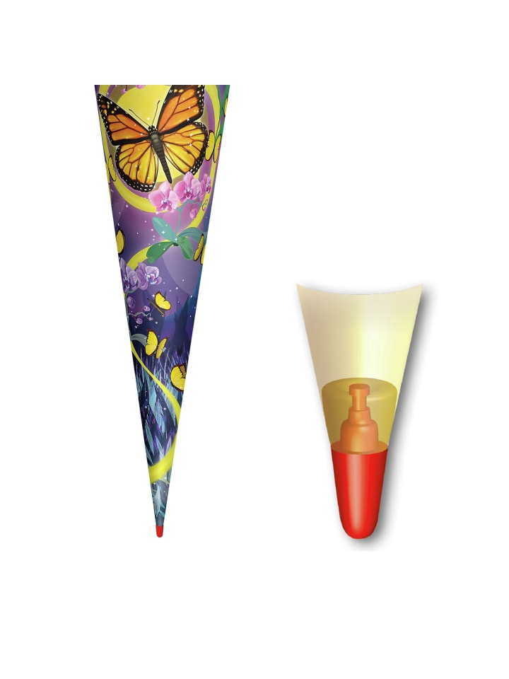 ROTH Schultüte groß Schmetterling 70 cm in Bunt günstig kaufen onesize