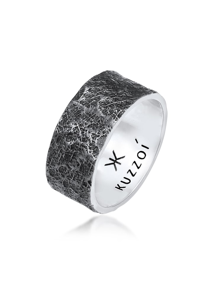 KUZZOI Ring 925 Sterling Silber in Schwarz günstig kaufen