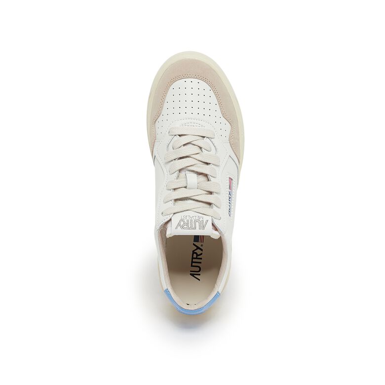 Autry Wmns Medalist Low leat/suede wht/vista