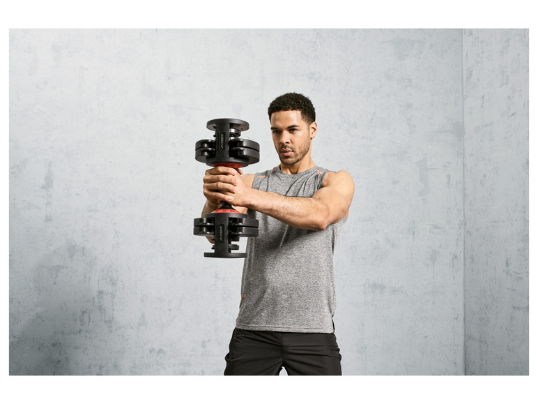 CRIVIT Kurzhantel verstellbar bis 25 kg