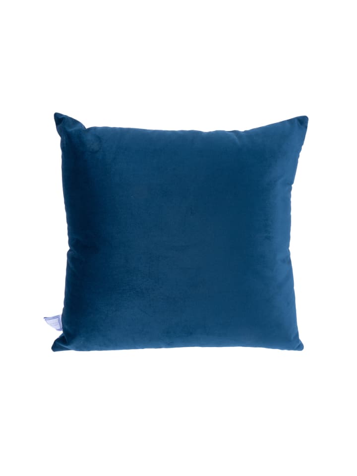 Kayoom 2tlg. Set Kissen Prisma 225 in Blau / Silber günstig kaufen 45 x 45 cm