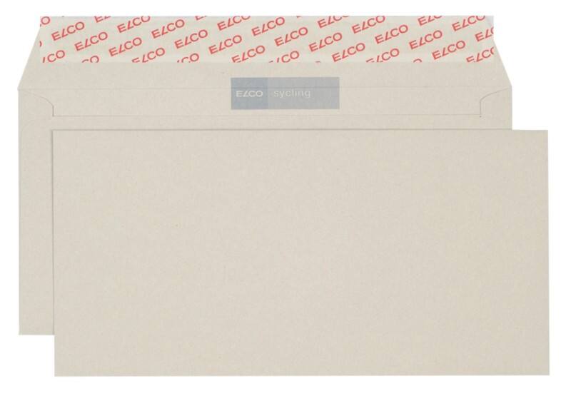 Elco Sycling Briefumschläge Ohne Fenster DL  229 (B) x 114 (H) mm Abziehstreifen Grau 100 g/m² 500 Stück