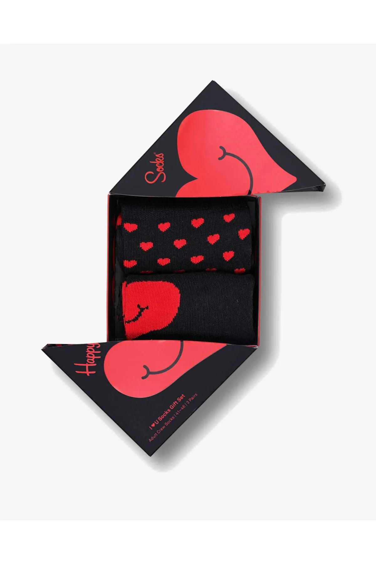 Happy Socks  2er-Pack Socken-Geschenkset „I Heart You“.