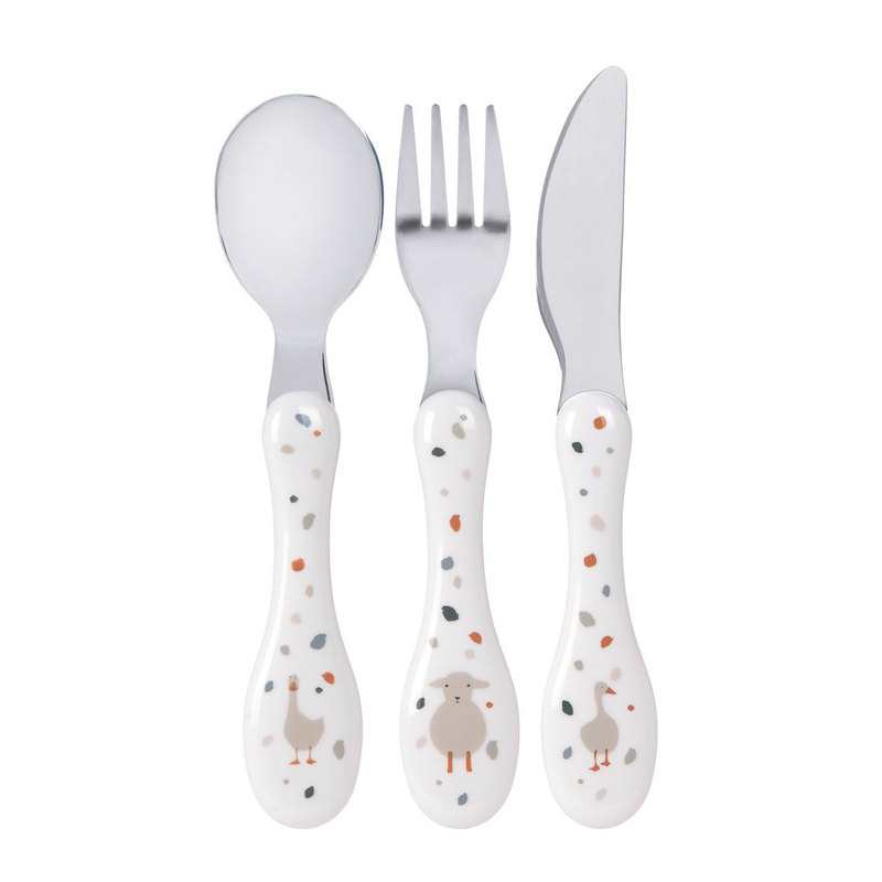 Set de couvert 3 pièces mouton Tiny Farmer Lässig