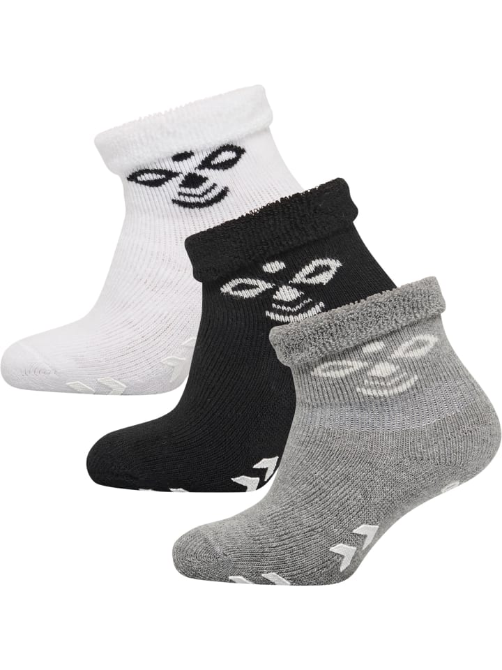 Hummel Hummel Long Socken Snubbie S Kinder in BLACK/GREY MELANGE/WHITE günstig kaufen 15-17