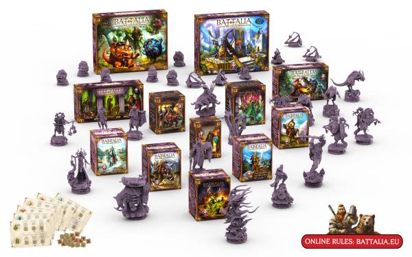 Battalia Bundle (13 Mini-Erweiterungen & 2 Kickstarter Bonus-Artikel)
