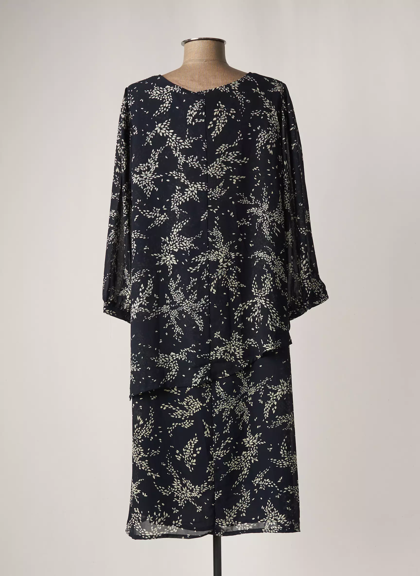 Signature Robes Mi Longues Femme couleur bleu