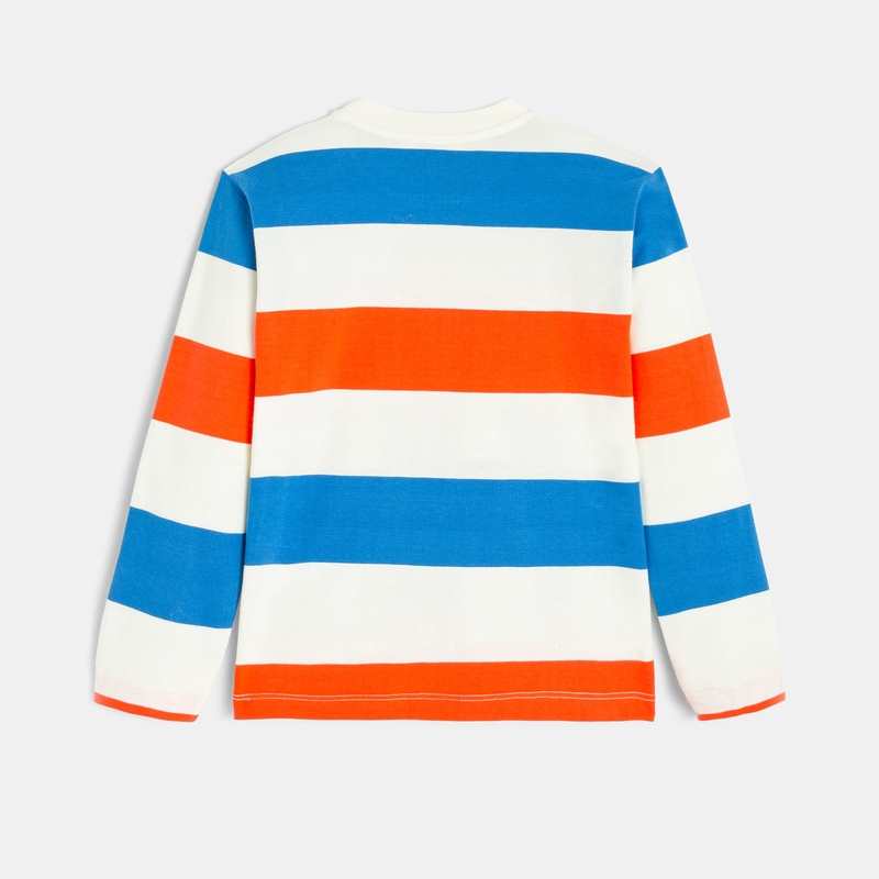T-shirt garçon jersey rayures multicolores Catimini