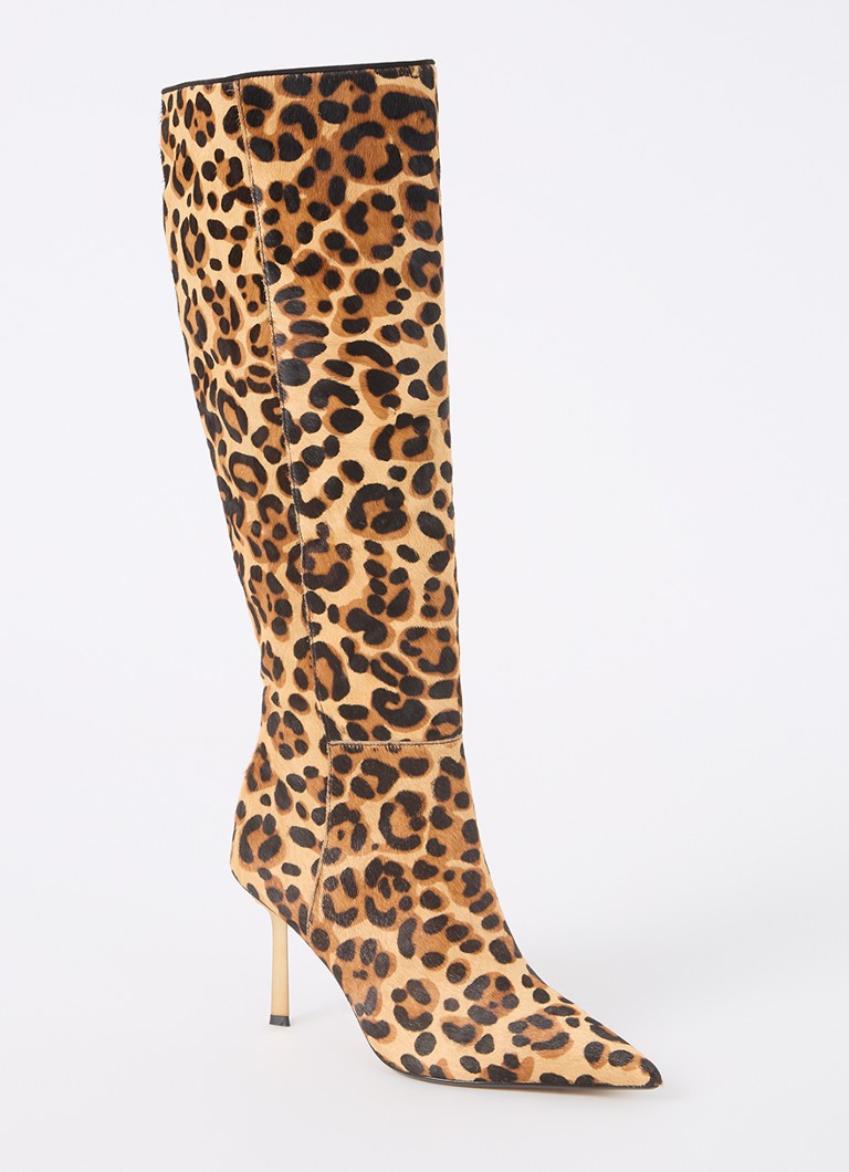 Ghete din piele Leopold de la Dune London, cu imprimeu leopard.