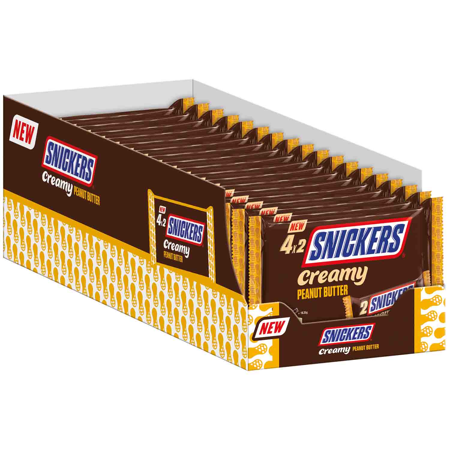 Snickers Creamy Peanut Butter 4x36,5g