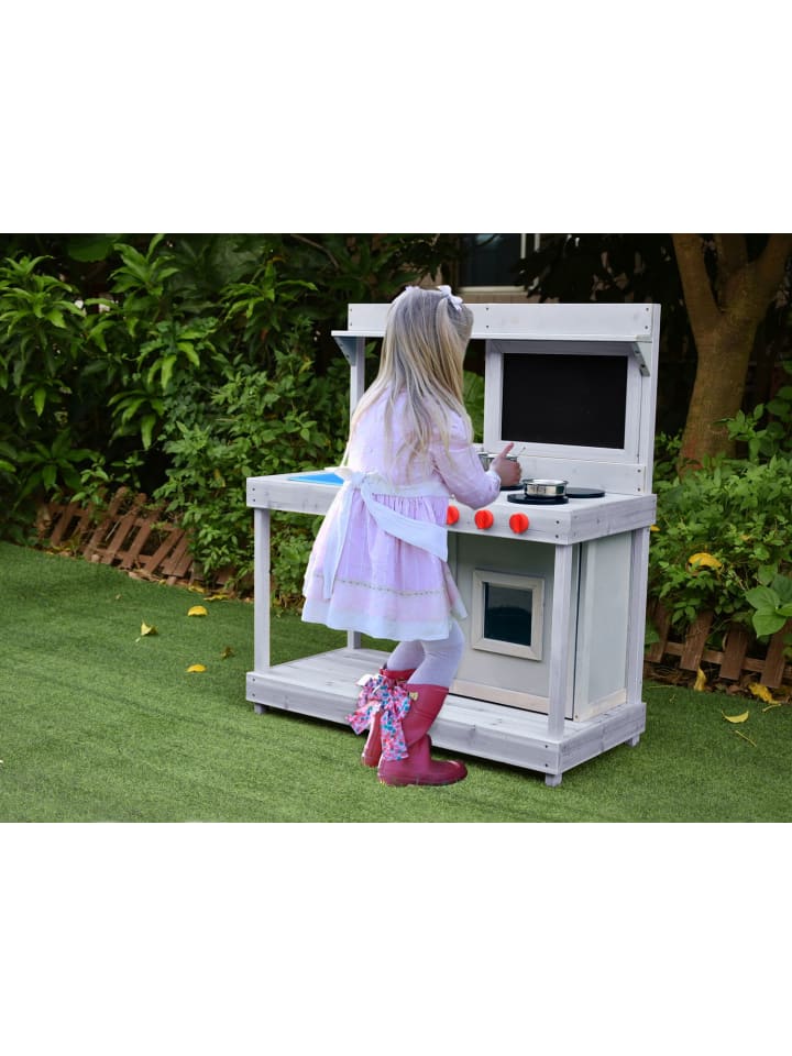 Coemo Outdoor Matschküche Noah mit Kreidetafel in Grau günstig kaufen onesize