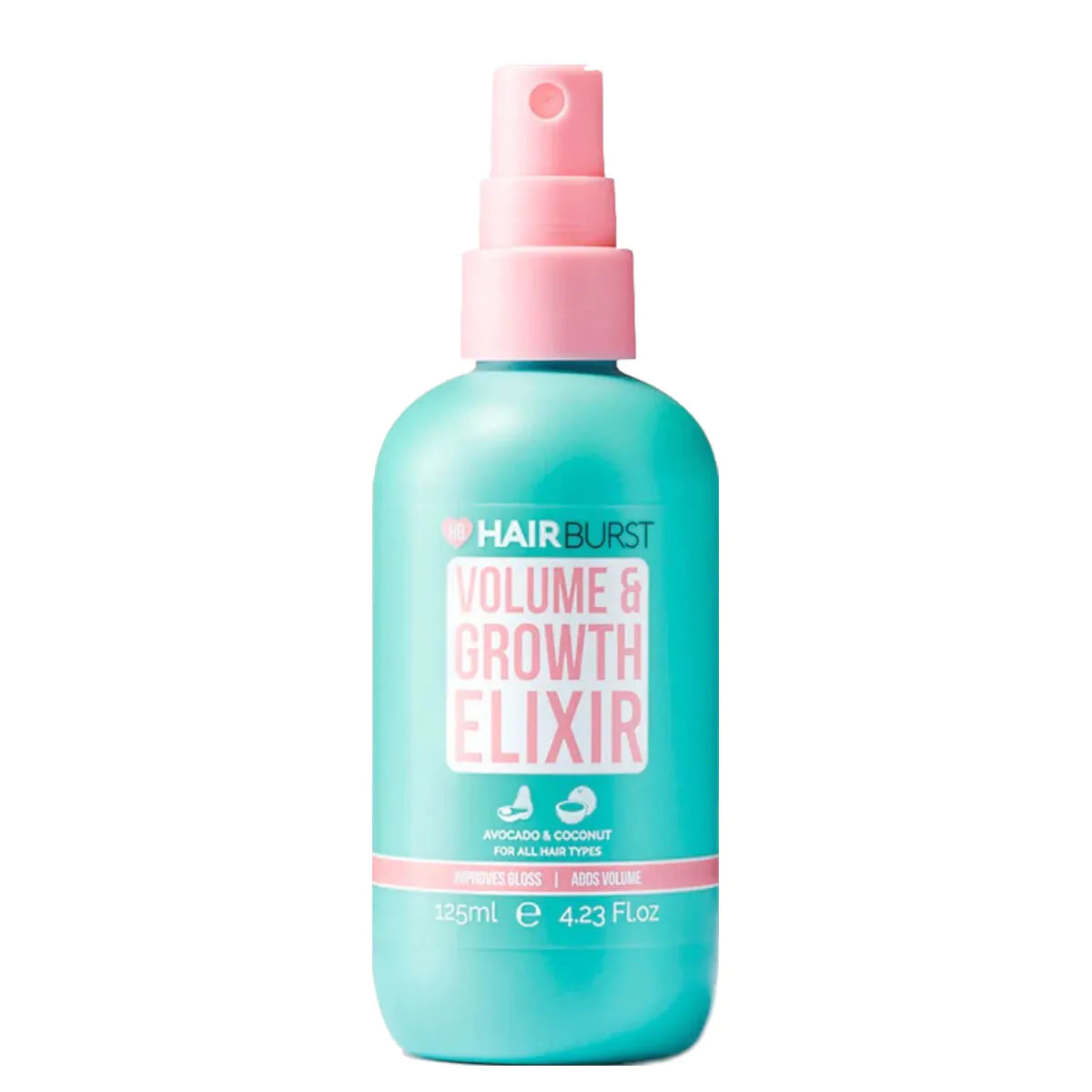 „Hairburst Volume & Growth Elixir“ eliksyras, didinantis plaukų apimtį ir skatinantis jų augimą.