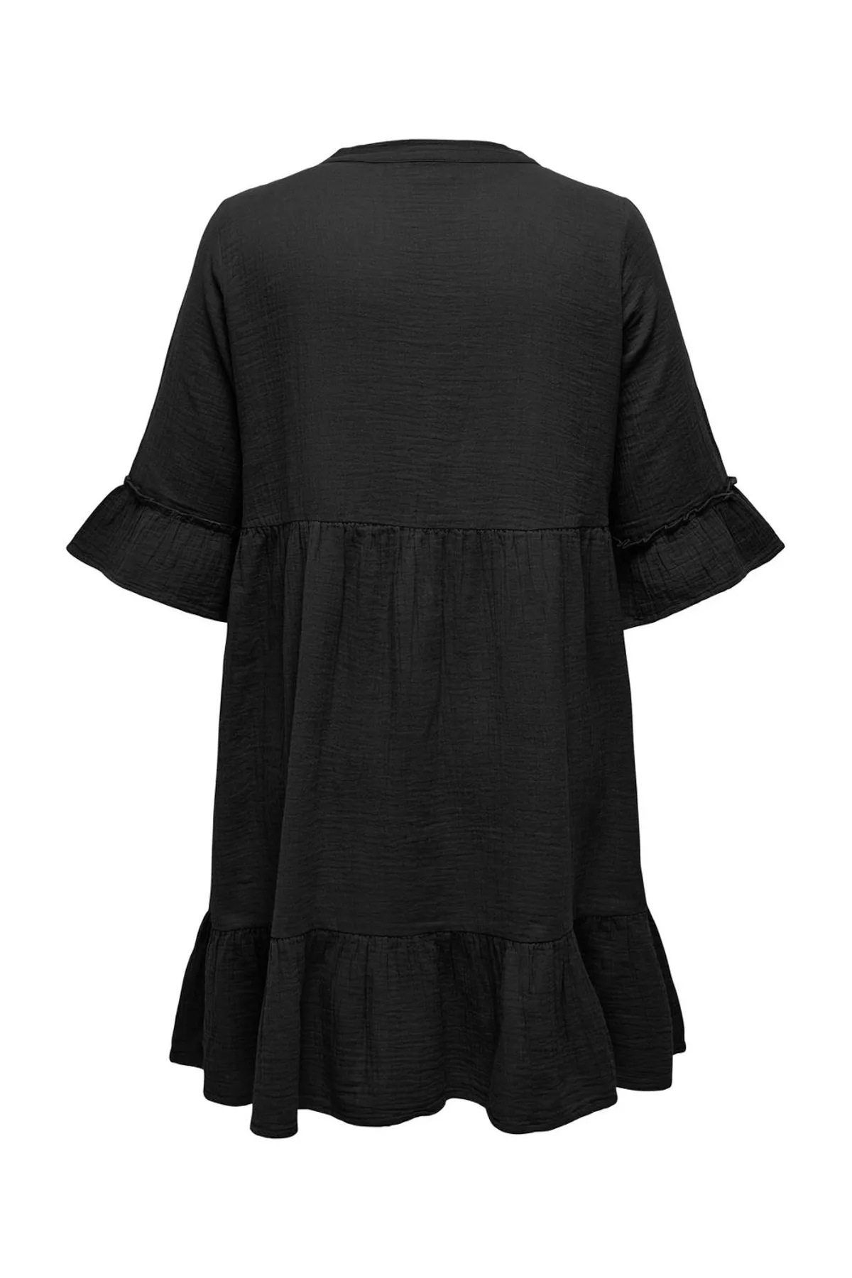 Only Carmakoma  Kleid mit Schößchen Normal geschnitten Splitneck Curve Kurzes Kleid