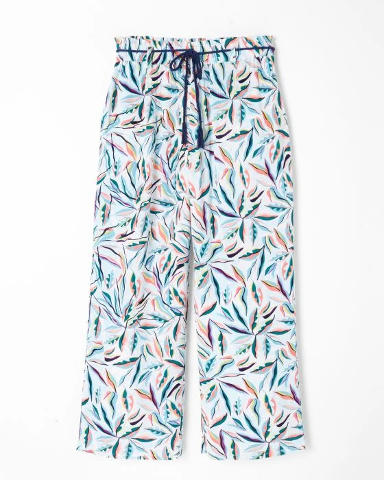 Pantalon 7/8ème crépon *fibres pure viscose Lenzing(TM) EcoVero(TM)