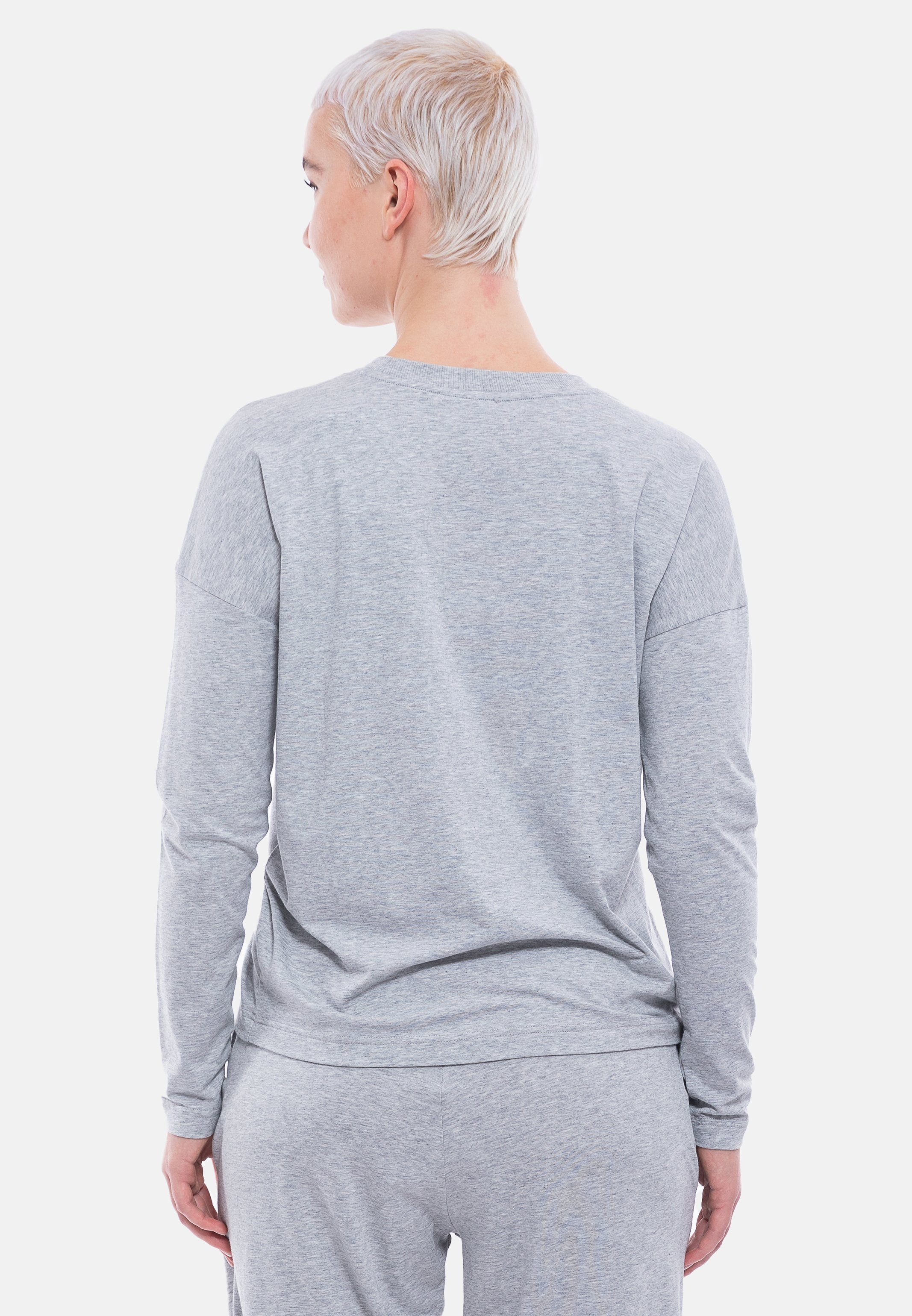 Mey Pyjamaoberteil Yona (1-tlg) Schlafanzug Oberteil - Langarm-Shirt mit Rundhals-Ausschnitt