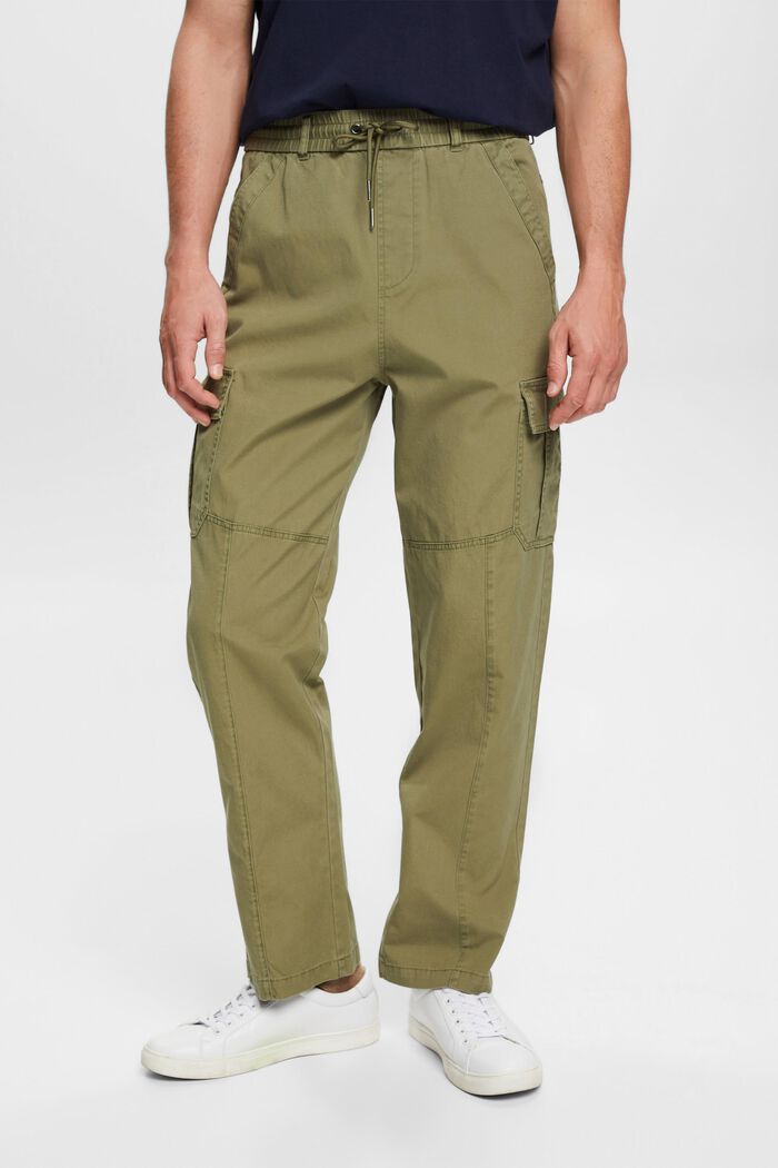 Cargohose aus Baumwolle im Jogger-Stil mit schmal zulaufendem Bein