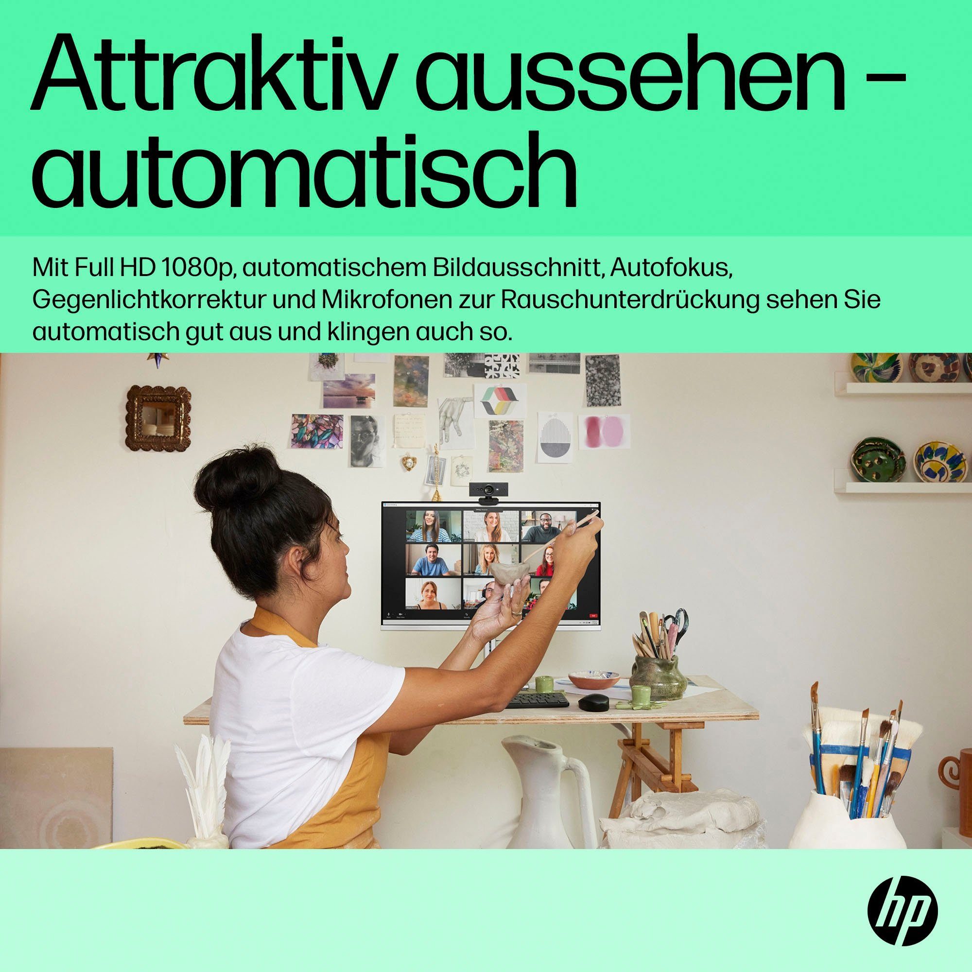 HP 620 FHD Webcam (Full HD, 5x opt. Zoom)