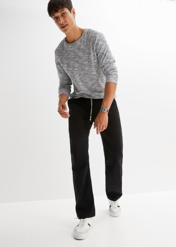 Loose Fit Stretch-Schlupfhose, Straight