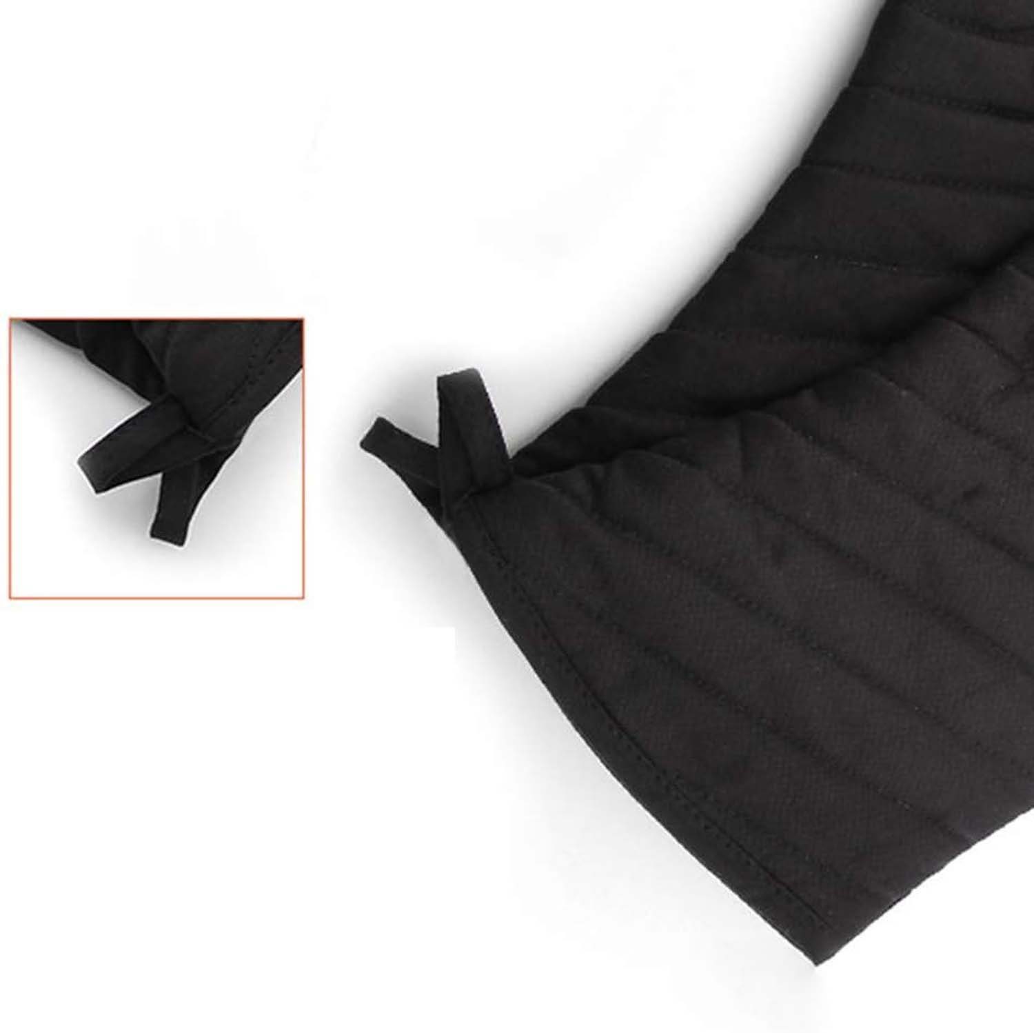 aikidio Topflappen Ofenhandschuh mit Hitzeschutz, Ofenhandschuh,Schwarz, 1 Paar, (1-tlg)