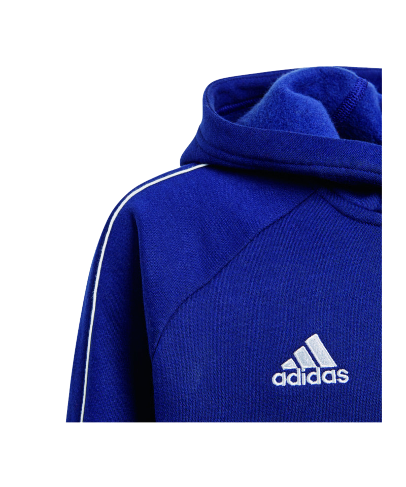adidas Core 18 Hoody Kapuzensweatshirt Kids Blau