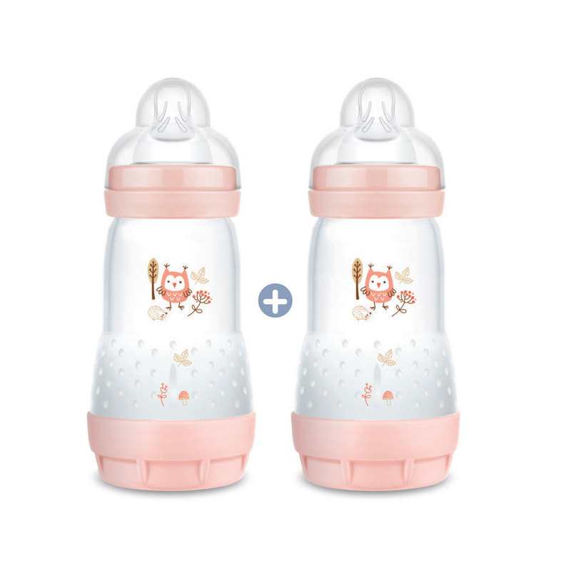 Lot de 2 biberons Easy Start anti-colique 260 ml Blush MAM