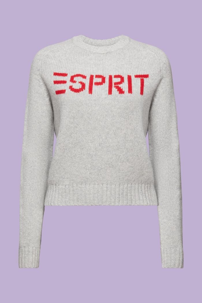 Logo-Pullover aus Wolle und Kaschmir