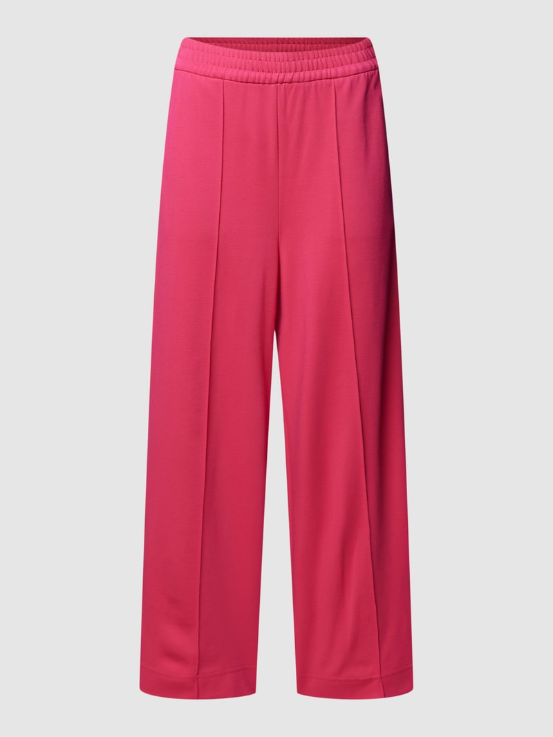 Hose aus Viskose-Mix mit elastischem Bund in pink