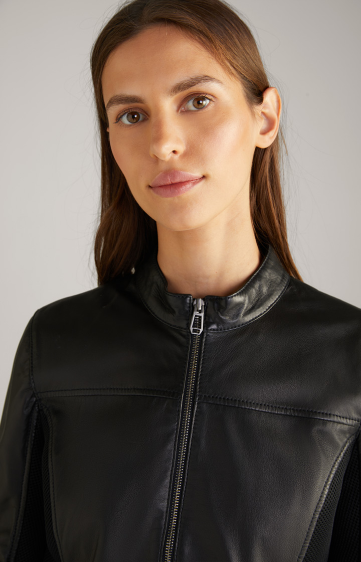 Lederjacke in Schwarz